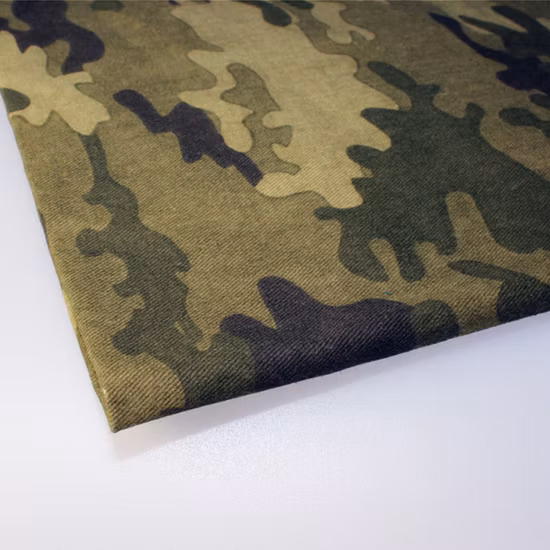 Sarja Ripstop Camo Print Estilo Militar Tecido Uniforme de Camuflagem de Algodão