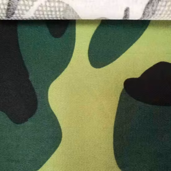 Fabricantes que vendem tecidos de camuflagem estampados anti-rasgo Tc Ripstop Camo à prova d'água